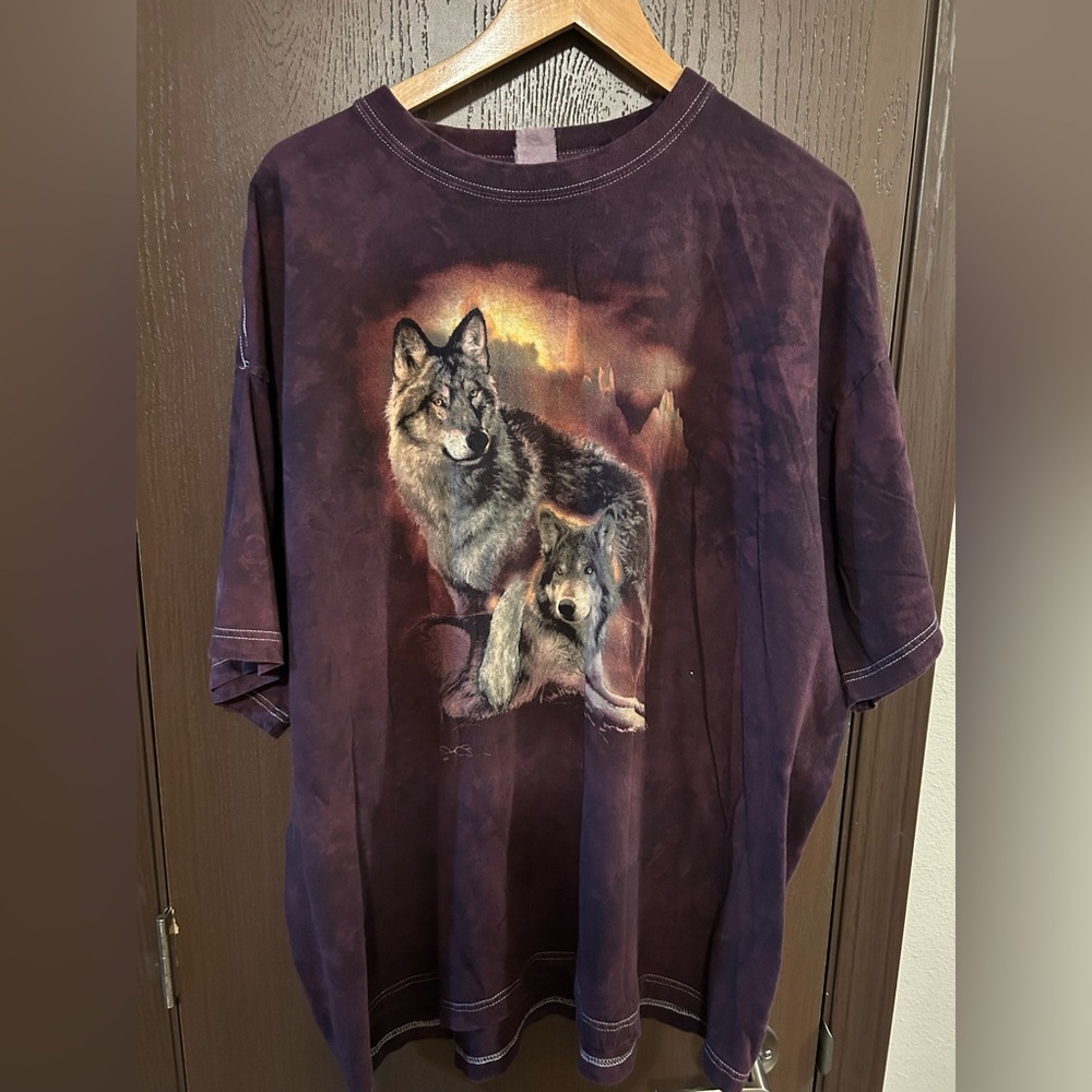 Purple Wolf Graphic T-Shirt 3XL